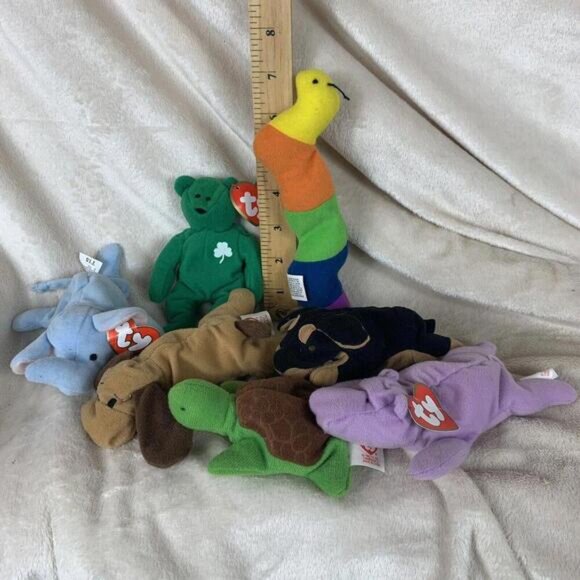 VINTAGE 1993 TY TEENIE BEANIE BABIES McDonalds Happy Meal Toys Lot of 7 - Picture 9 of 9